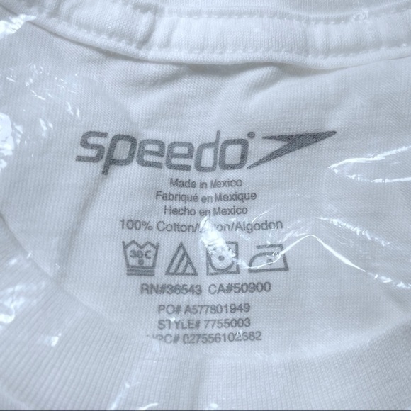 SPEEDO Unisex T-shirt BACK STACKED - Picture 3 of 3
